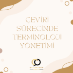 Çeviri sürecinde terminoloji yönetimi kapak