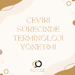 Çeviri sürecinde terminoloji yönetimi kapak