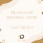 bilgisayar destekli çeviri yaz okulu kapak